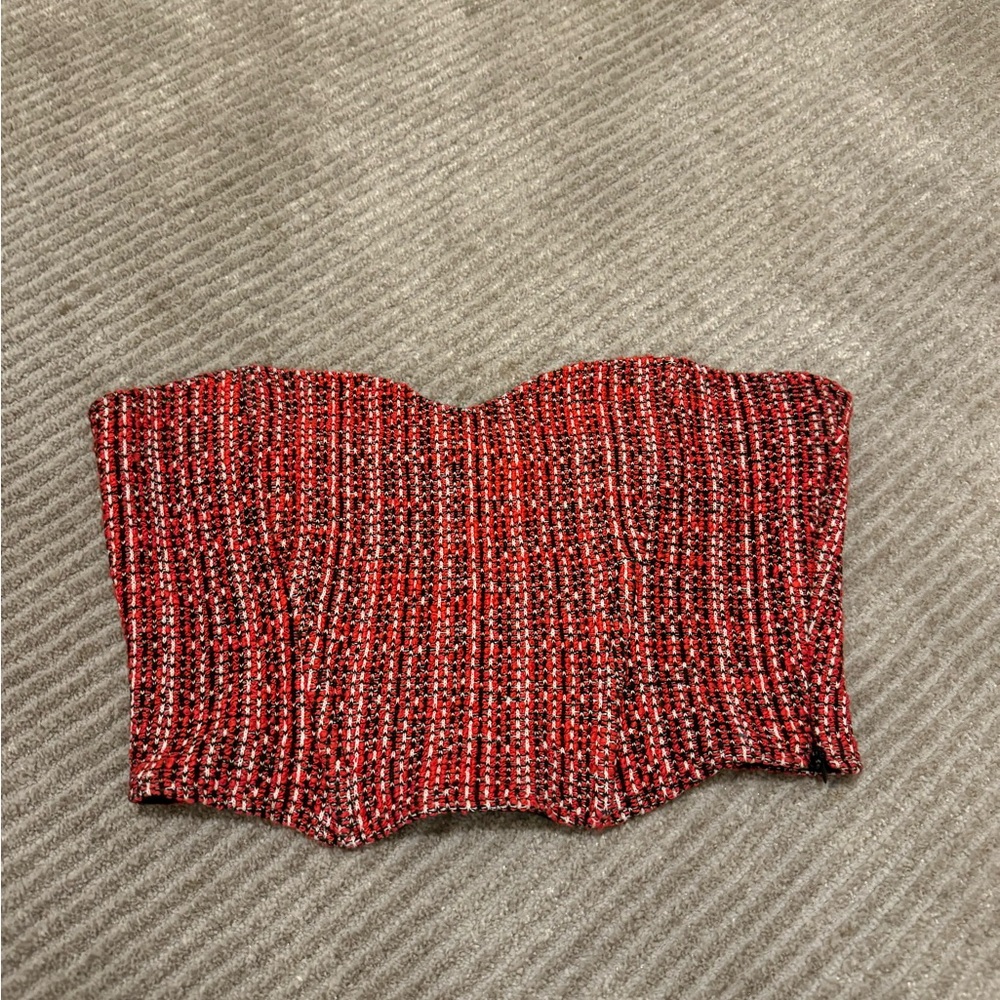 Zara crochet knit corset